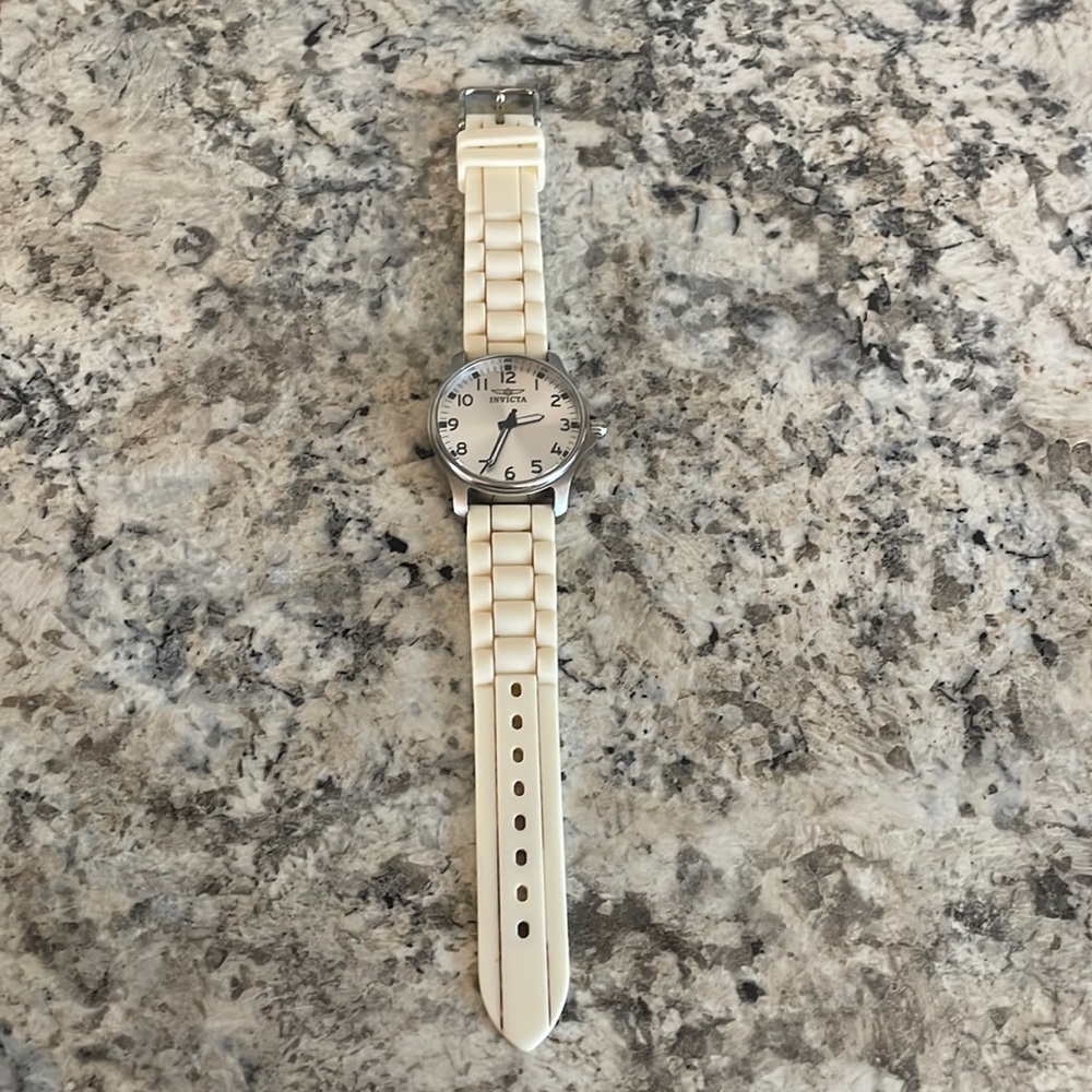 White invicta watch